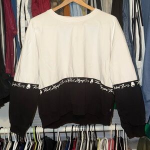 Black and White Women's Karl Lagerfeld Sweater